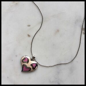 ANN KLEIN HEART VALENTINES NECKLACE NWOT